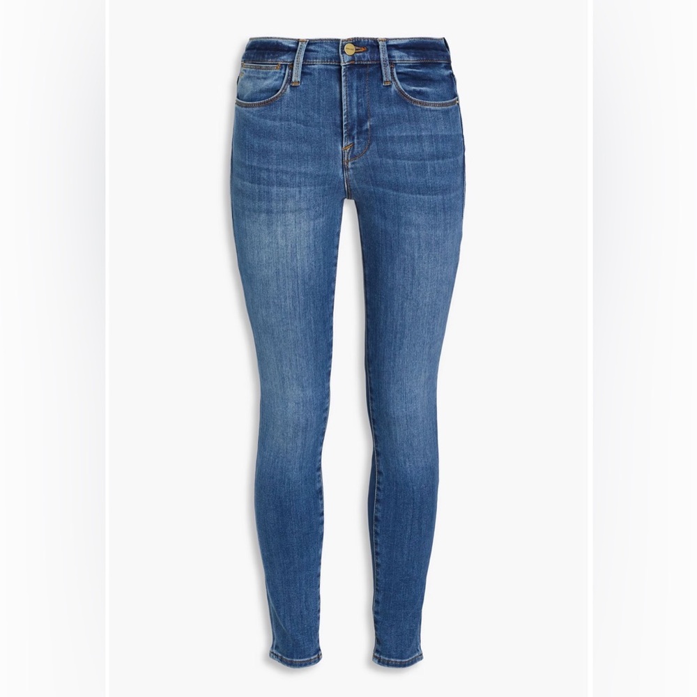 Frame Le High Skinny Jeans Super Stretch High Rise in Poe: Size 25